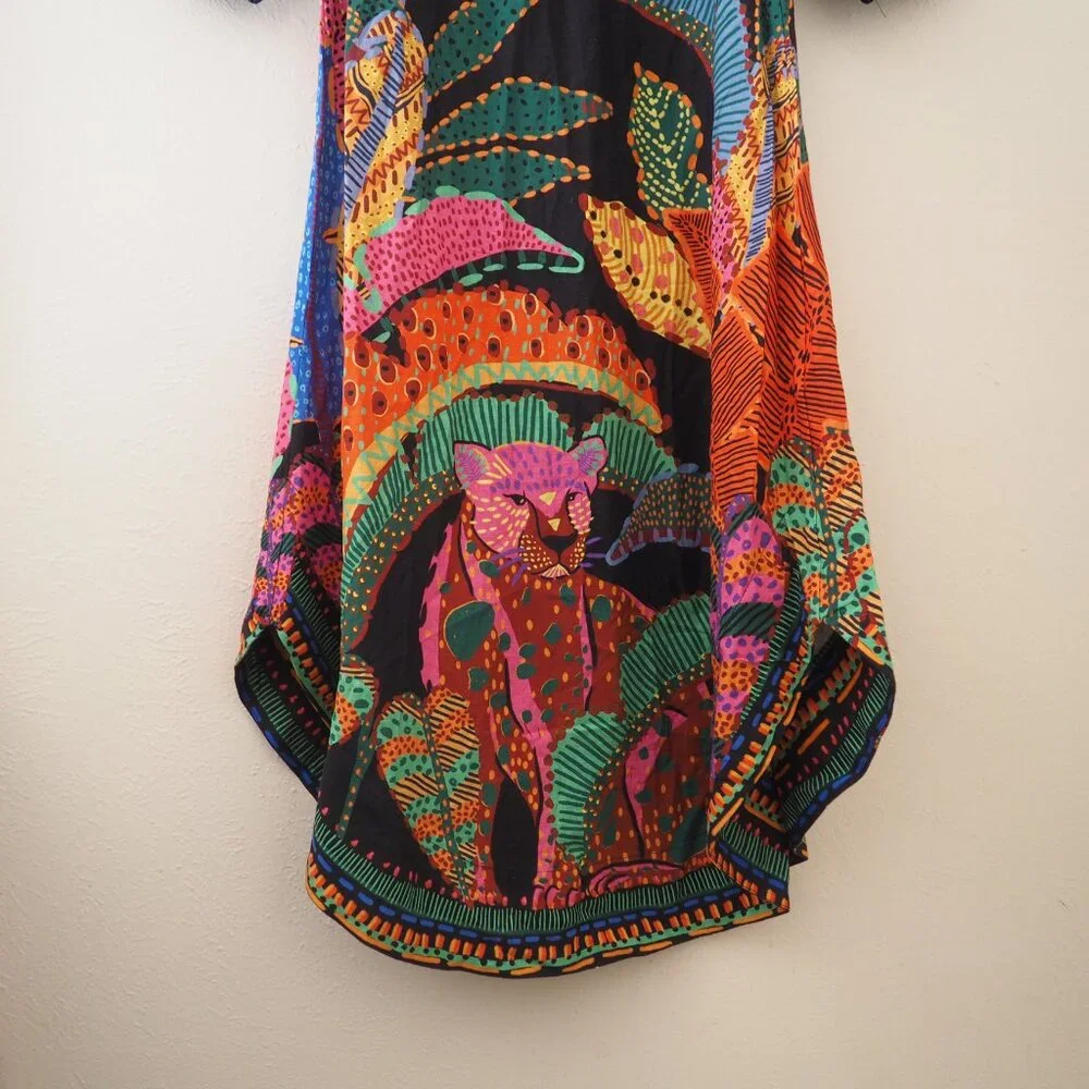 Anthropologie Farm Rio Cool Leopards Dress sz xs - Picture 11 of 12